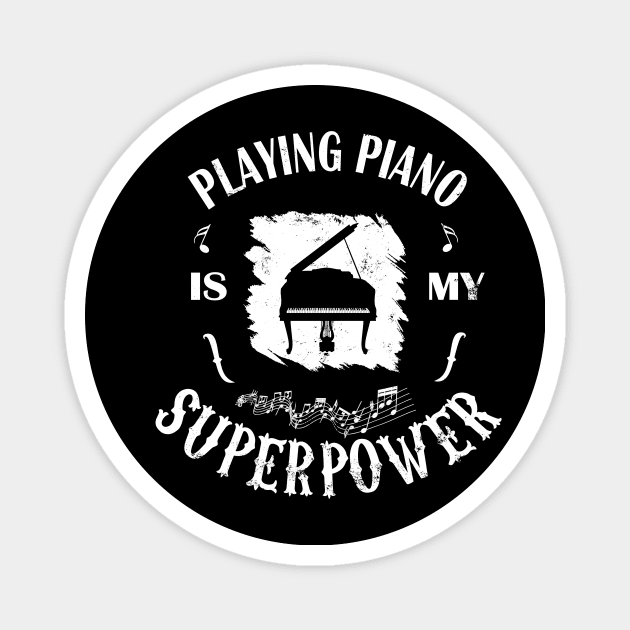 Playing Piano its my superpower Magnet by Lomitasu